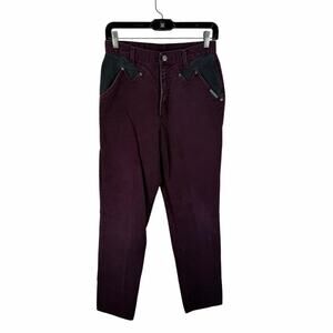 Vintage Roughriders by Circle T Western Jeans Purple Womens Size 9/10 Fits 26x34